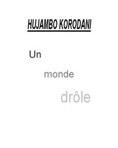 Un monde drôle