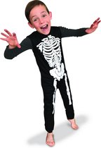 RUBIES FRANCE - Klassiek zwart en wit skelet pak voor kinderen - 92/104 (3-4 jaar)