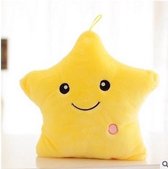 Lichtgevende LED Star knuffel – geel | Baby knuffel | Baby lampje | Slaapkamerlampje