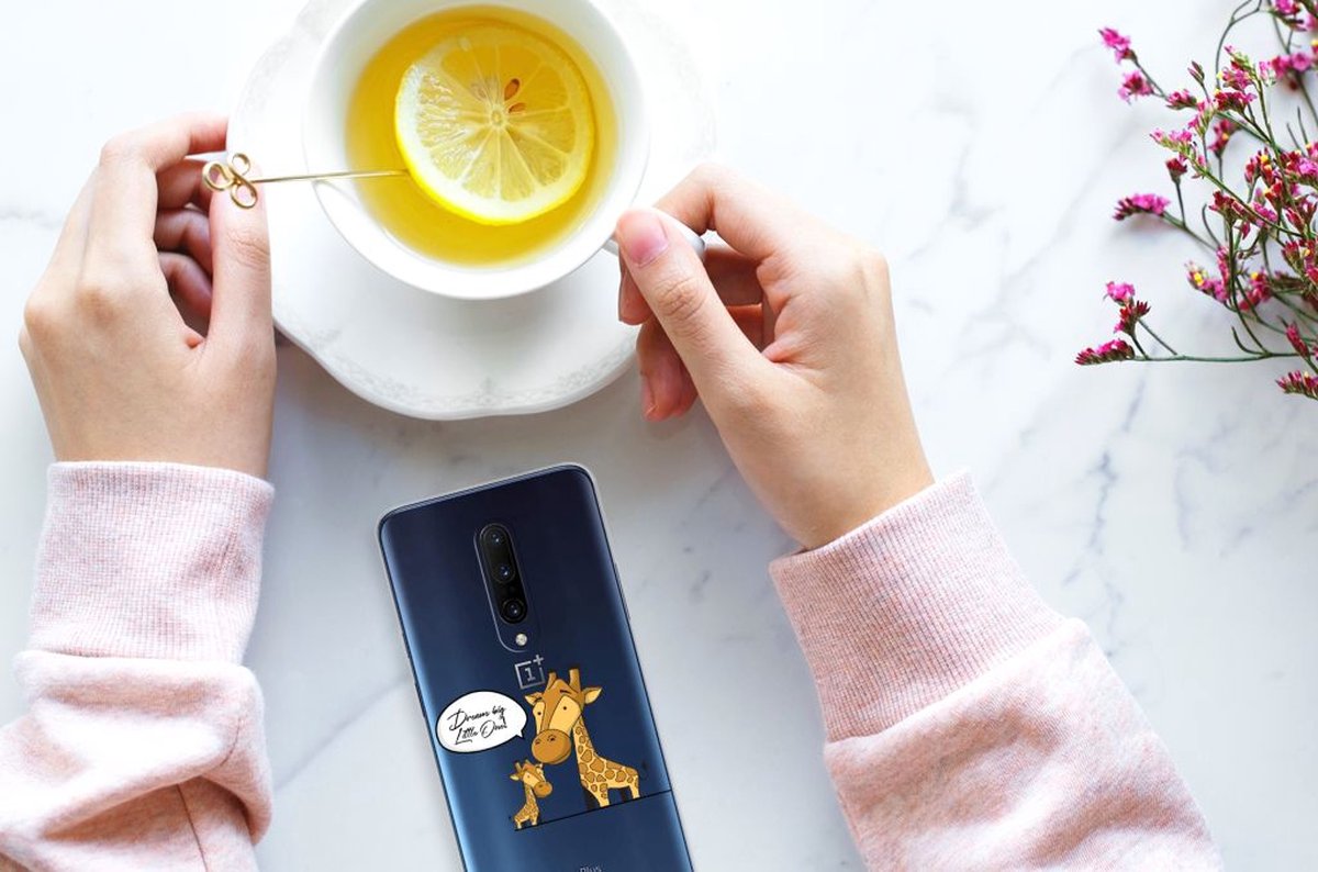 OnePlus 7 Pro Telefoonhoesje met Naam Giraffe
