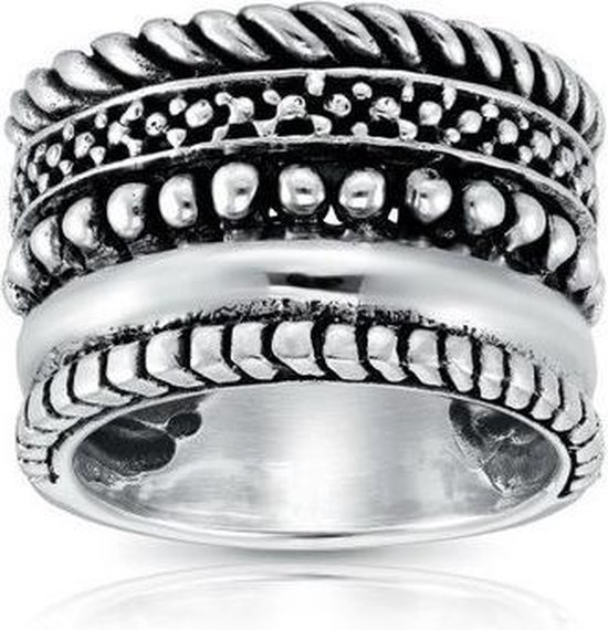 aangenaam twist Matroos My Unique Style Boho ring Serian - 925 zilver - maat 18.00 mm / maat 57 |  bol.com