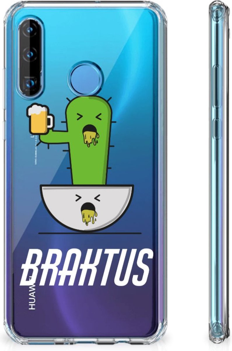 Huawei P30 Lite Stevig Bumper Hoesje Braktus
