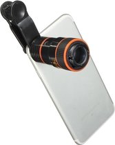 Zwart Universal 8X Zoom HD Optische Telescooplens voor Mobiele Mobiele Telefoon Camera