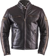 Helstons ACE Fender Brown Leather Motorcycle Jacket S