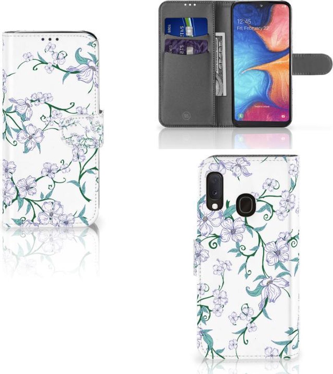 Samsung Galaxy A20e Uniek Hoesje Blossom White