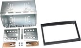 2-DIN paneel Citoen Berlingo C2 C3 / Fiat Scudo / Peugeot 207 207CC 307 zwart