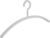 De Kledinghanger Gigant - 12 x Garderobehanger Primus kunststof wit, 45 cm