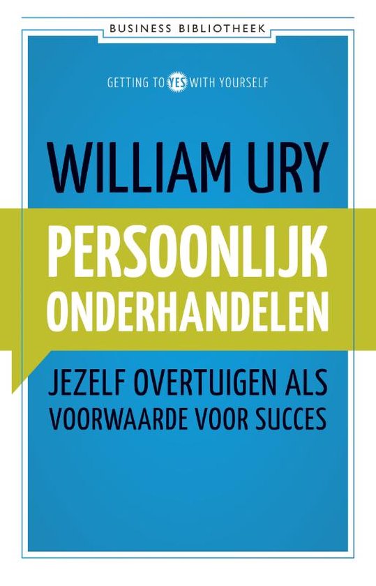 Business Bibliotheek - Persoonlijk onderhandelen - cover