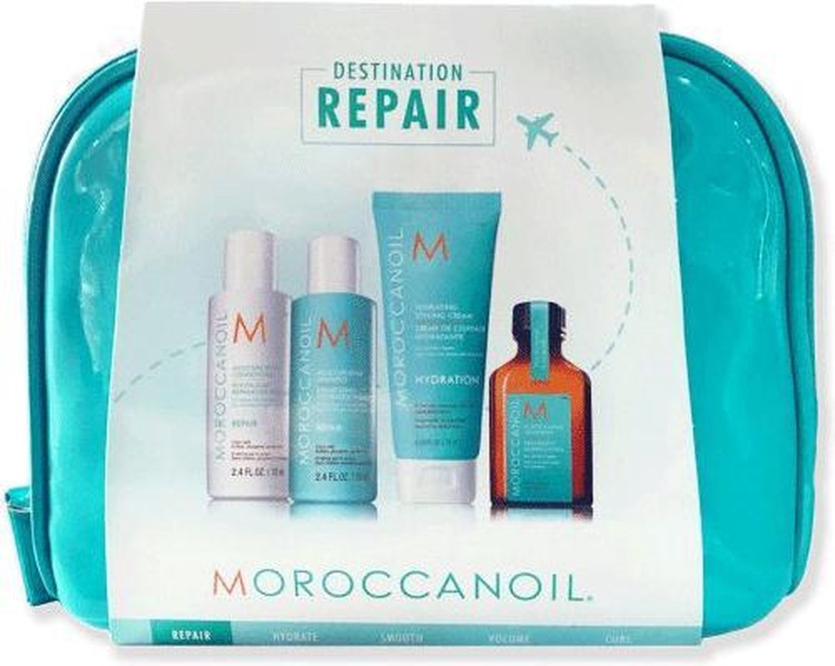 Set Pentru Par Moroccanoil Volume, Sampon 70ml + Balsam 70ml + Masca 75ml + Tratament 25ml