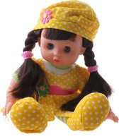 Jonotoys Babypop Flowergirl 29 Cm Geel