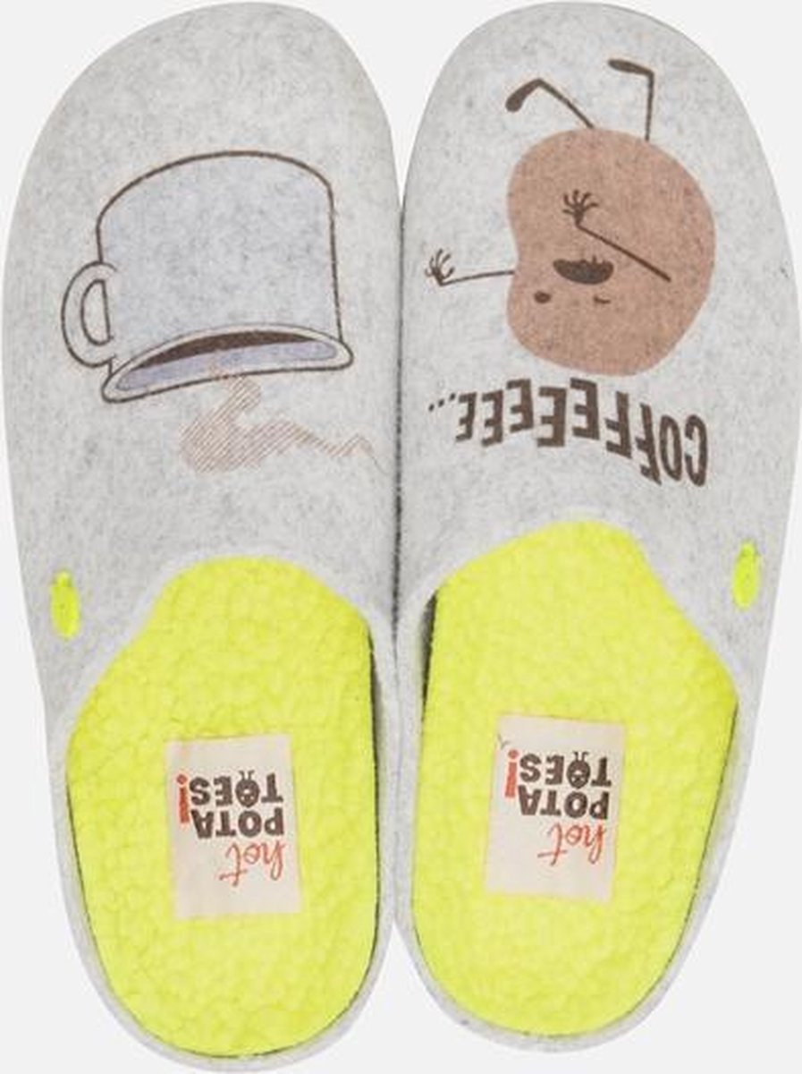 HOT POTATOES KLOCH, Pantofole Donna, Gris, 36 EU HOT POTATOES KLOCH, Pantofole Donna, Gris, 36 EU