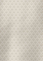 Cadeaupapier inpakpapier Metallic Goud met Wit- Breedte 40 cm - 150m lang