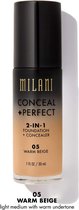 Milani Conceal + Perfect 2-in-1 Foundation + Concealer 05 Warm Beige