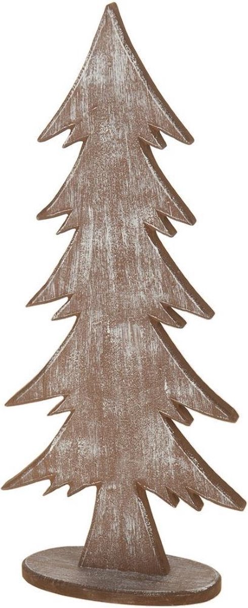 seinpaal IJver Instituut 3 stuks Houten kerstboom op ronde voet 38,5 x 7 x 16,5 cm antiek bruin |  bol.com