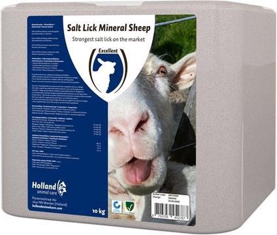 Excellent Liksteen - 10 kilogram - Mineraal - Mineralen liksteen - Schapen - Sheep - Rotszout - Spoorelementen