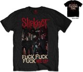 Slipknot Heren Tshirt -M- Fuck Me Up Zwart