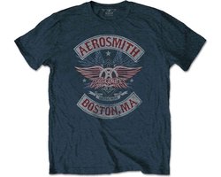 Aerosmith - Boston Pride Heren T-shirt - XL - Blauw