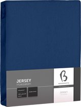 Bonnanotte Hoeslaken Jersey Dubbel Stretch Dark Blue 180x200