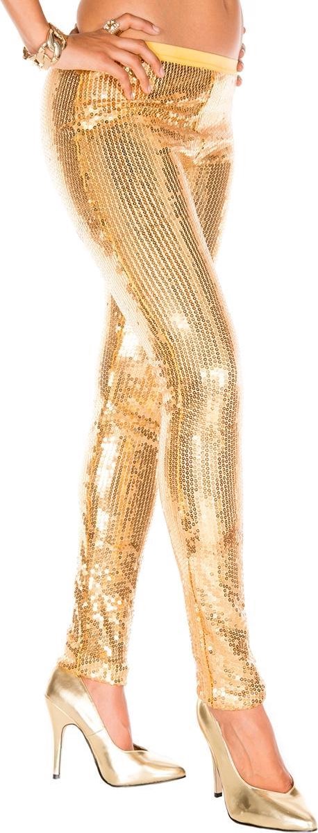 Legging Met Pailletten - Goud