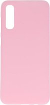 Hoesje Geschikt voor de Samsung Galaxy A30s - Backcover Color Telefoonhoesje - Roze