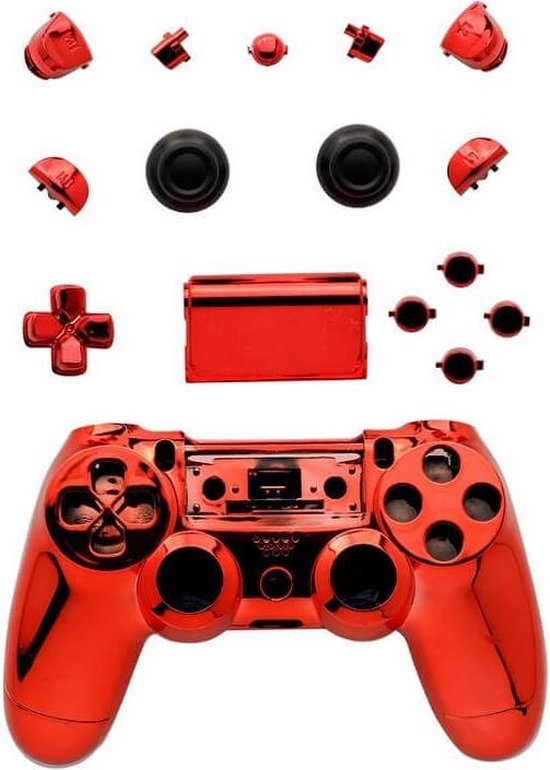 PS4 Controller Shell PRO V2 Rood Chrome