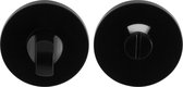 GPF6903VZ zwart egaal toiletgarnituur rond 53x6mm stift 8mm met rood/wit indicator