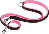hondenlijn Ergofluo 200 x 2 cm nylon roze/zwart