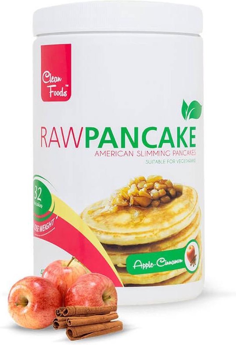 Goedkoopste 1x RawPancake Appel / Kaneel • Caloriearm • Glutenvrij • Vetvrij • Tarwebloemvrij • Geen toegevoegde suikers • Helpt bij afvallen