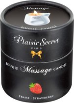 Plaisirs Secrets Massagekaars Aardbei - 80 ml