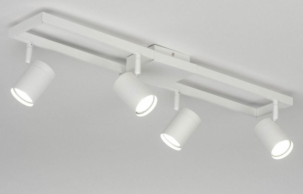 Lumidora Opbouwspot 73329 4 Lichts GU10 Wit Metaal