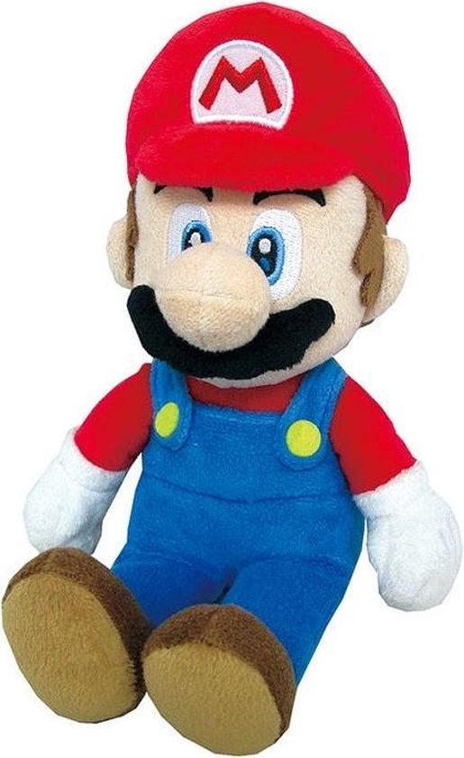Kust Dronken worden details Little Buddy Knuffel Super Mario Bros: Mario 25 Cm Rood/blauw | bol.com