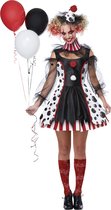 CALIFORNIA COSTUMES - Psycho clown outfit met stippen voor dames - S (38/40)