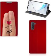 Geschikt voor Samsung Galaxy Note 10 Hippe Standcase Liefde