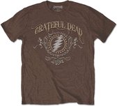 Grateful Dead Heren Tshirt -S- Bolt Bruin