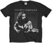 George Harrison - Live Portrait Heren T-shirt - M - Zwart