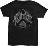 Lemmy Kilmister Heren Tshirt -M- Arrow Logo Zwart