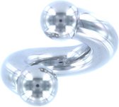 Chirurgisch Stalen Twister 8 MM ©LMPiercings