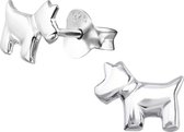 zilveren kinderoorbellen in de vorm van een hond | Oorbellen meisje | Kinderoorbellen meisje zilver | Zilverana