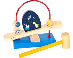 Small Foot Hamerbank Space Hout Junior 20 Cm 2-delig