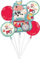 Amscan Ballonboeket Barnyard Birthday 5-delig