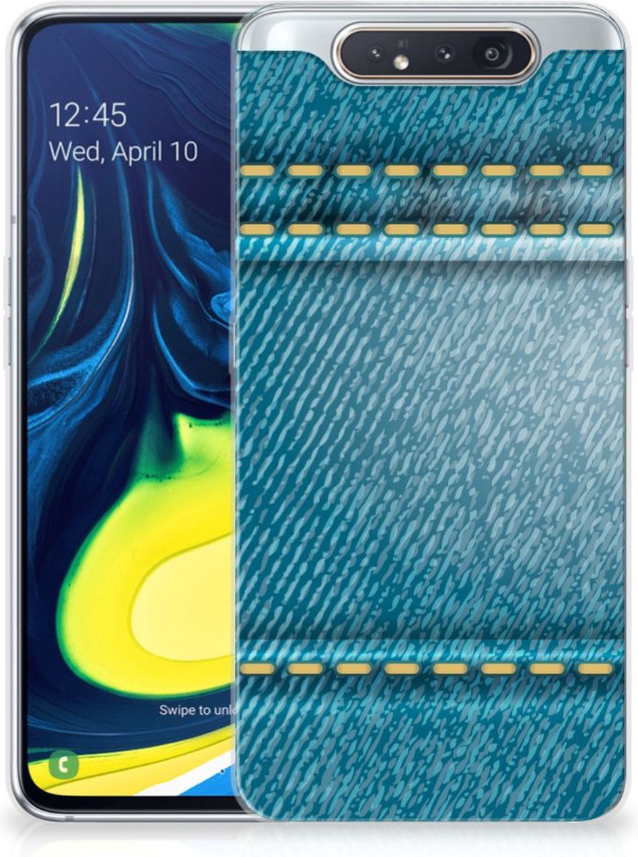 Samsung Galaxy A80 Silicone Back Cover Jeans