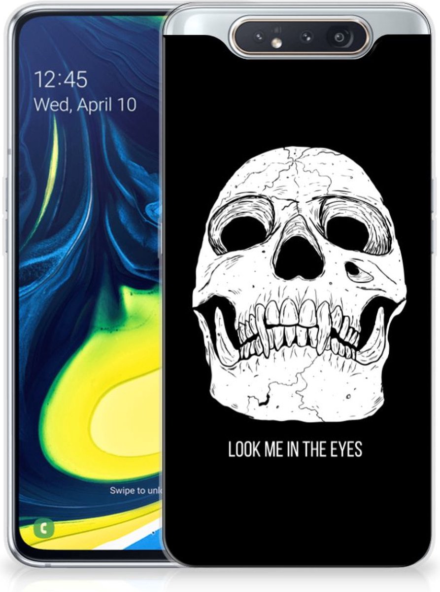 Silicone Back Case Samsung Galaxy A80 Skull Eyes