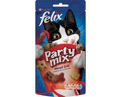 Felix Snack Party Mix - Mixed Grill - Kattensnack - 60 g