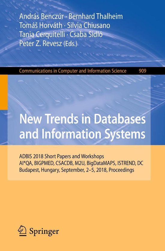Computer Science (R0) - New Trends in Databases and Informat ... - cover
