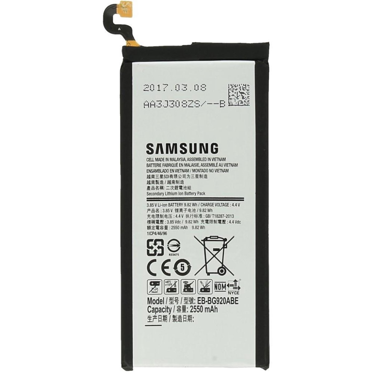 pijp Belang Dekbed Originele Samsung Galaxy S6 batterij | bol.com