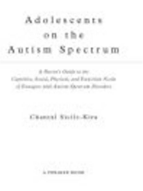 Adolescents on the Autism Spectrum - cover