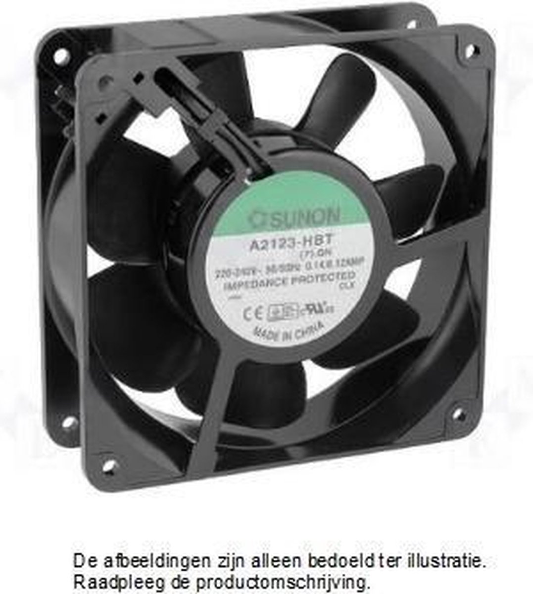 Sunon A 2123HBT.GN Axiaalventilator 230 V/AC 198.7 m³/h (l x b x h) 120 x 120 x 38 mm