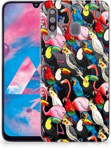 Geschikt voor Samsung Galaxy M30 TPU Siliconen Hoesje Birds