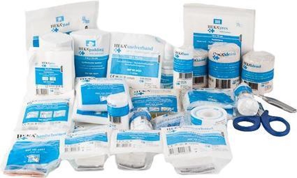Van Heek Verbandtrommel / EHBO pakket met muurbevestiging | bol