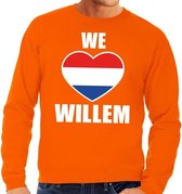 Oranje We Love Willem sweater - Trui voor heren - Koningsdag/ prinsjesdag kleding M